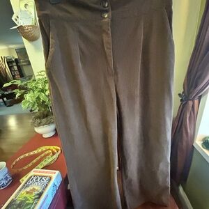 Wide Leg Corduroy Women's Pants